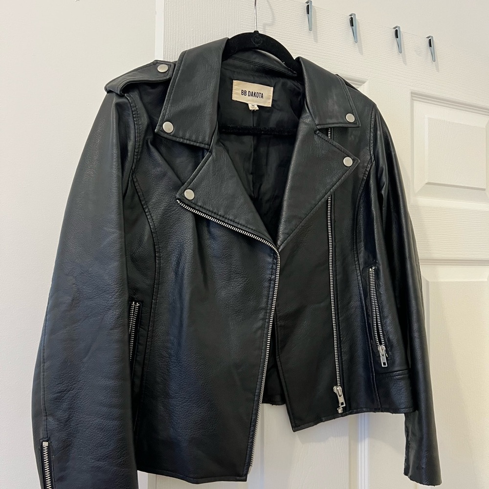 BB Dakota Black Leather Jacket